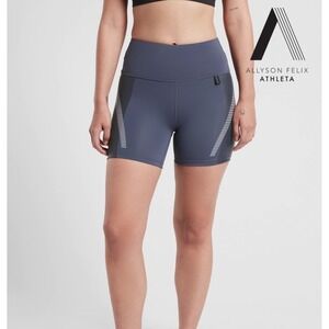 Athleta Allyson Felix Shorts Running Navy S Athleisure Workout Gym Athletic Yoga